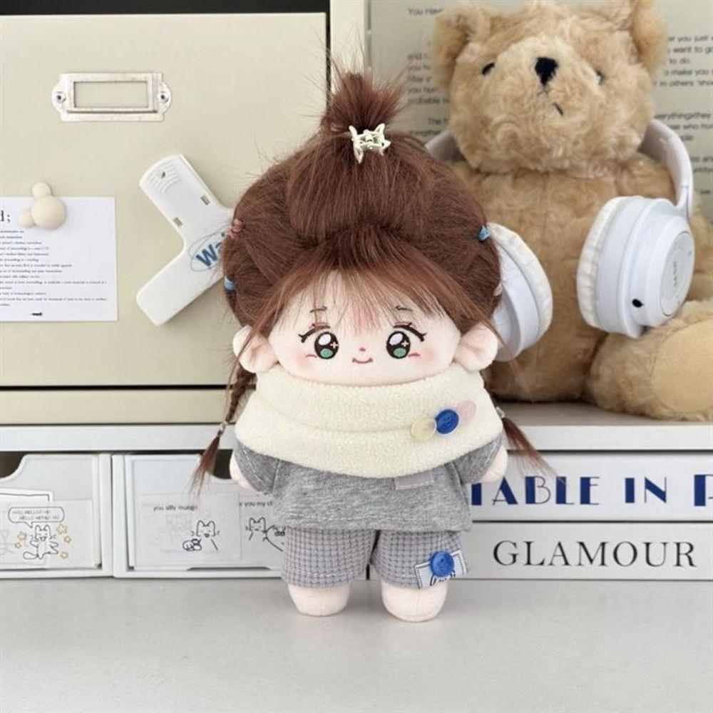 Playing House Style Cotton Doll's Clothes Cartoon T-shirt Plush Doll Clothes  Toy