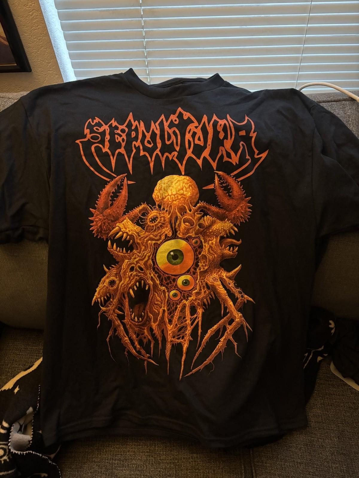 Sepultura T Shirt XL Unworn New From FINAL US TOUR Metal Band Tee Tour Merch XXXL