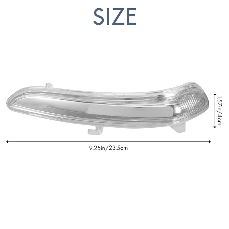 Right Side Wing Door Rear View Mirror Turn Signal Indicator Light Lens Cover 1607512680 For 208 2008-2017