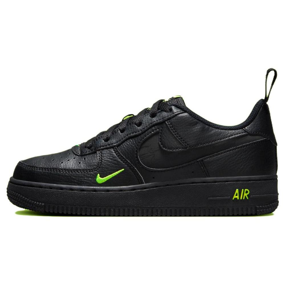 (GS) Nike Air Force 1 Low  Black Volt  Kids  FV7020-001 EU 36