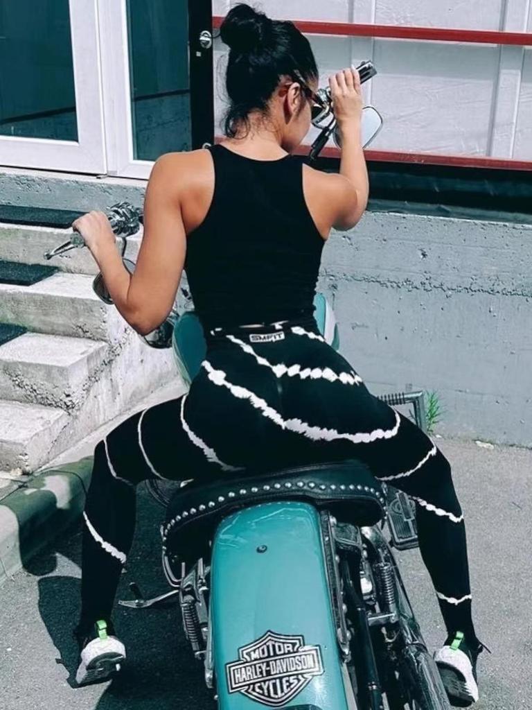 Seamless High-Waist Tie-Dyed Yoga Leggings for Women