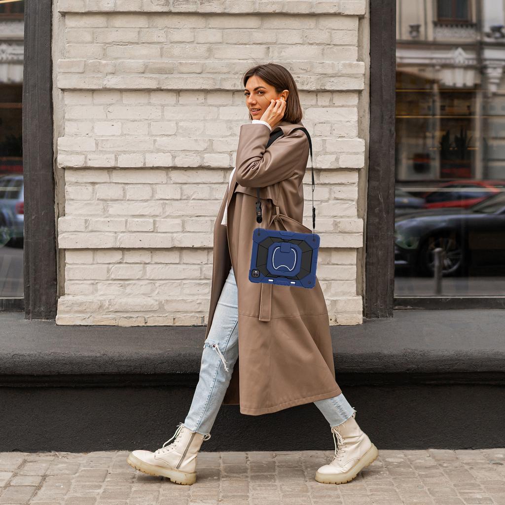 For iPad Pro 13 (2025)/13 (2024) Kickstand Case Silicone+PC Tablet Cover