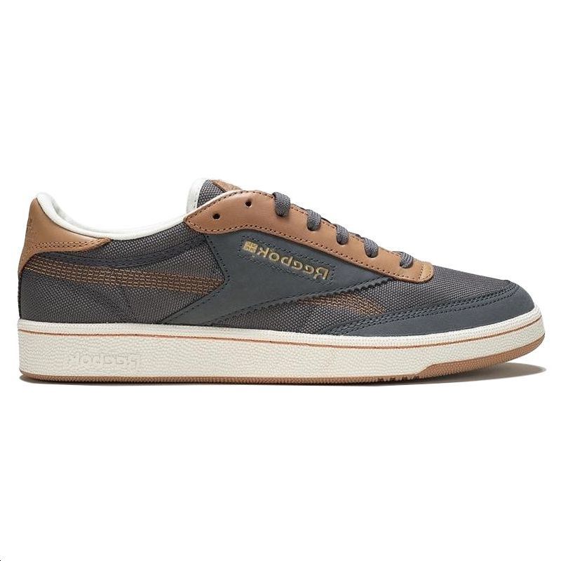 Reebok Club C 85 Vintage Casual Comfortable Durable Low-Top Sneakers Unisex Sneakers Black Brown 100200118