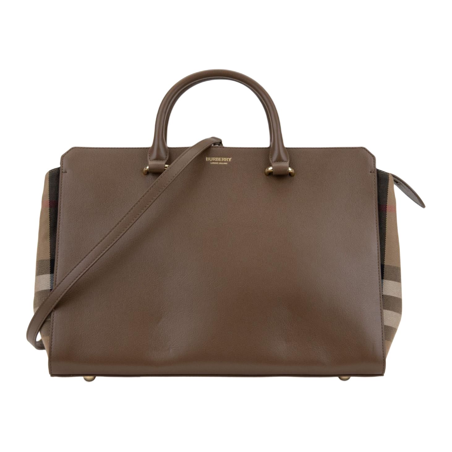 

Burberry Adjustable Detachable Shoulder Strap Leather Handbag Women handbags Beige 80844761 Basic Set (Bag+Dust Bag)