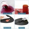 6pcs Oil-Proof Waterproof Dual-Sided Place Mats Irregular Shape PU Leather Placemats for Coffee Shops Kitchen Bistro Tables Bars