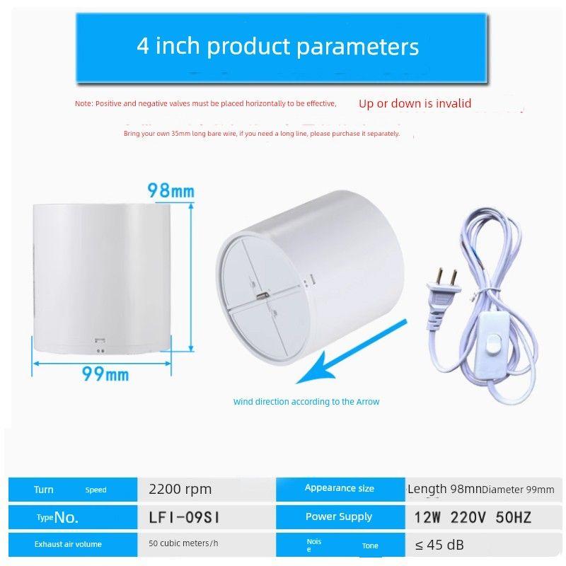 Exhaust Fan Ventilating Fan Kitchen For Home Ventilator High Power Range Hood Exhaust Fan Strong Exhaust Fan Commercial