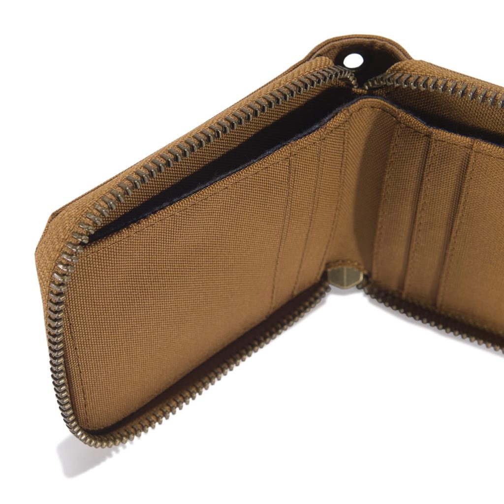 Carhartt Lässiges Canvas Reißverschluss Langlebiger Reißverschluss Carhartt Einheitsgröße Herren Geldbörse, Geldbörse, Braun,