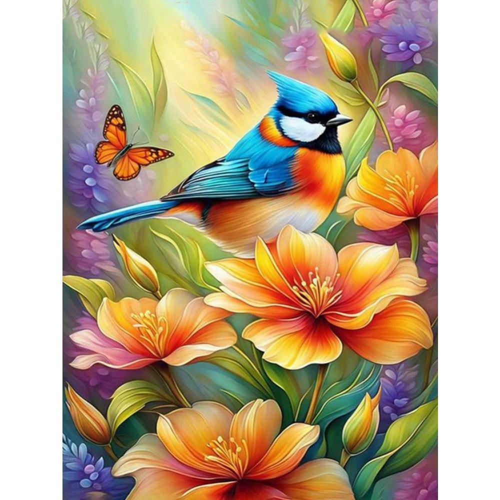 DIY Plná kulatá diamantová malba Křížková výšivka 3D roztomilé kotě zvířecí scéna Malá květina domácí dekorativní umění diamantová malba 5d diamantová umělecká malba