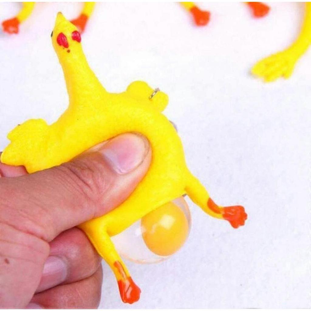 JUSCH 16cm Funny Squishy Toys Chicken and Eggs Stress Relieve