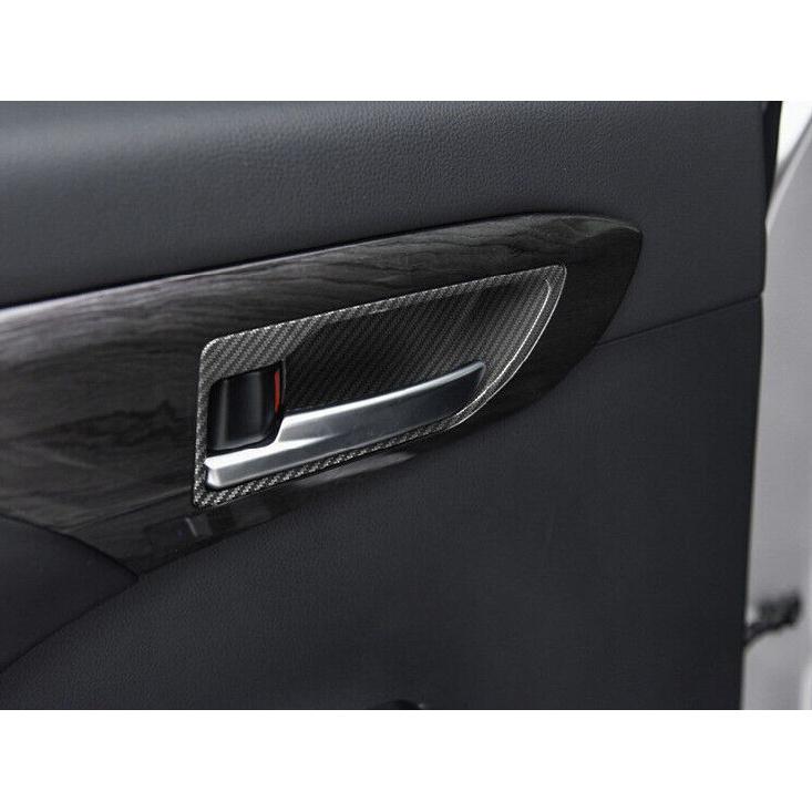 For Toyota Highlander 2020-2022 Carbon Fiber Inner Door Bowl Sticker Trim 4PCS