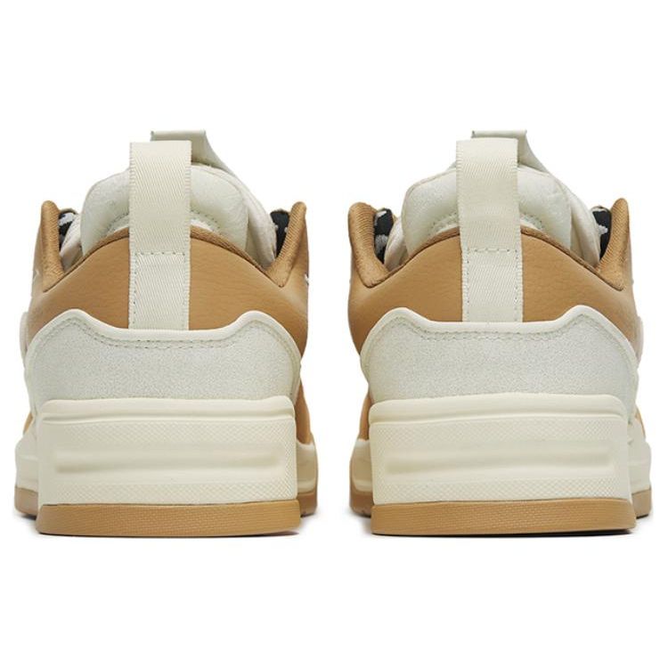 Anta Aojie Bread Shoes Non-Slip Shock Absorbing Breathable Low-Top Skate Shoes Women Sneakers Yellow-Brown 122248053-4