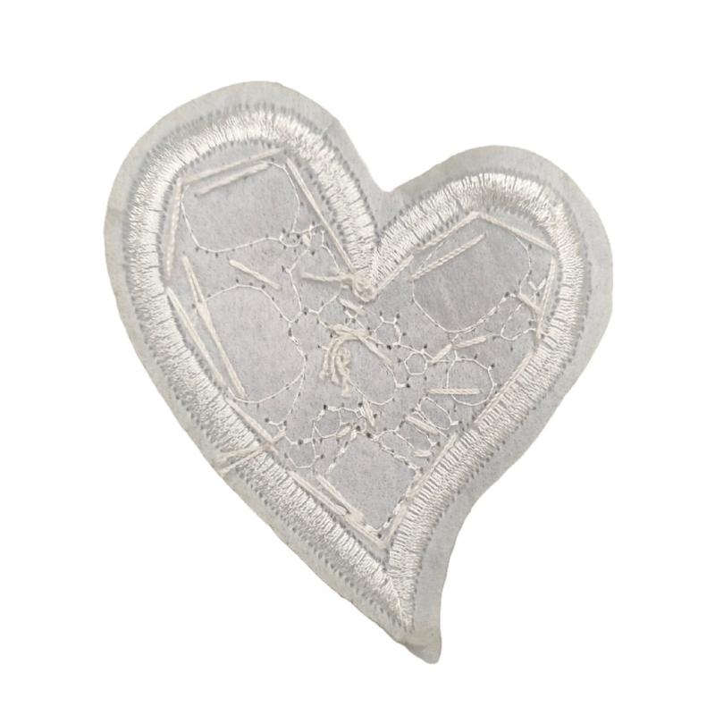 Heart Sew On Patches Rhinestones Applique Rhinestones Iron On Sew On Patches for Clothing Wedding Dress Jackets Jeans