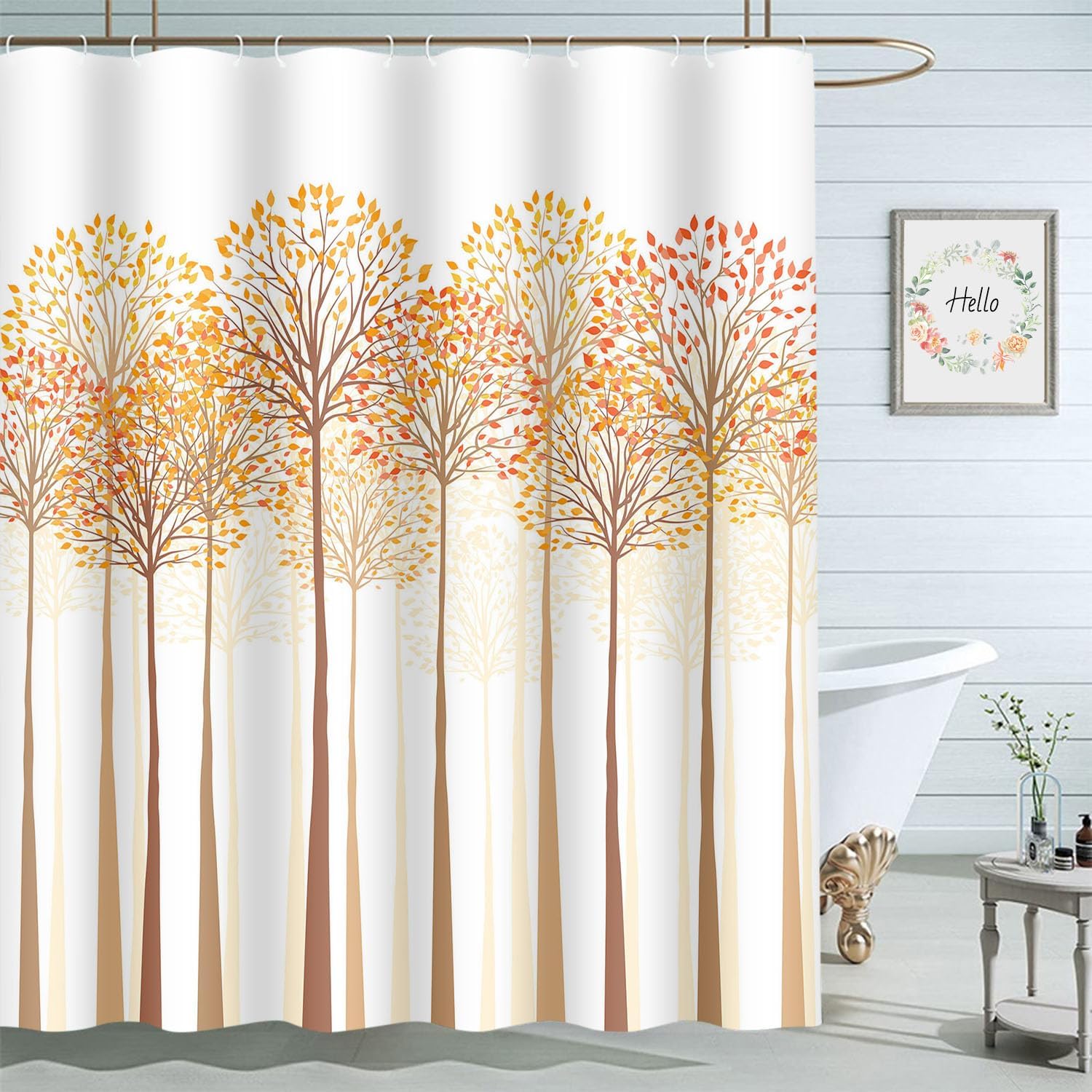 

Moslion Red Strawberry Bathroom Curtains Fruit Slice Home Decoration Waterproof Fabric Shower Curtain with Hooks 72x72 Inch 90x180CM