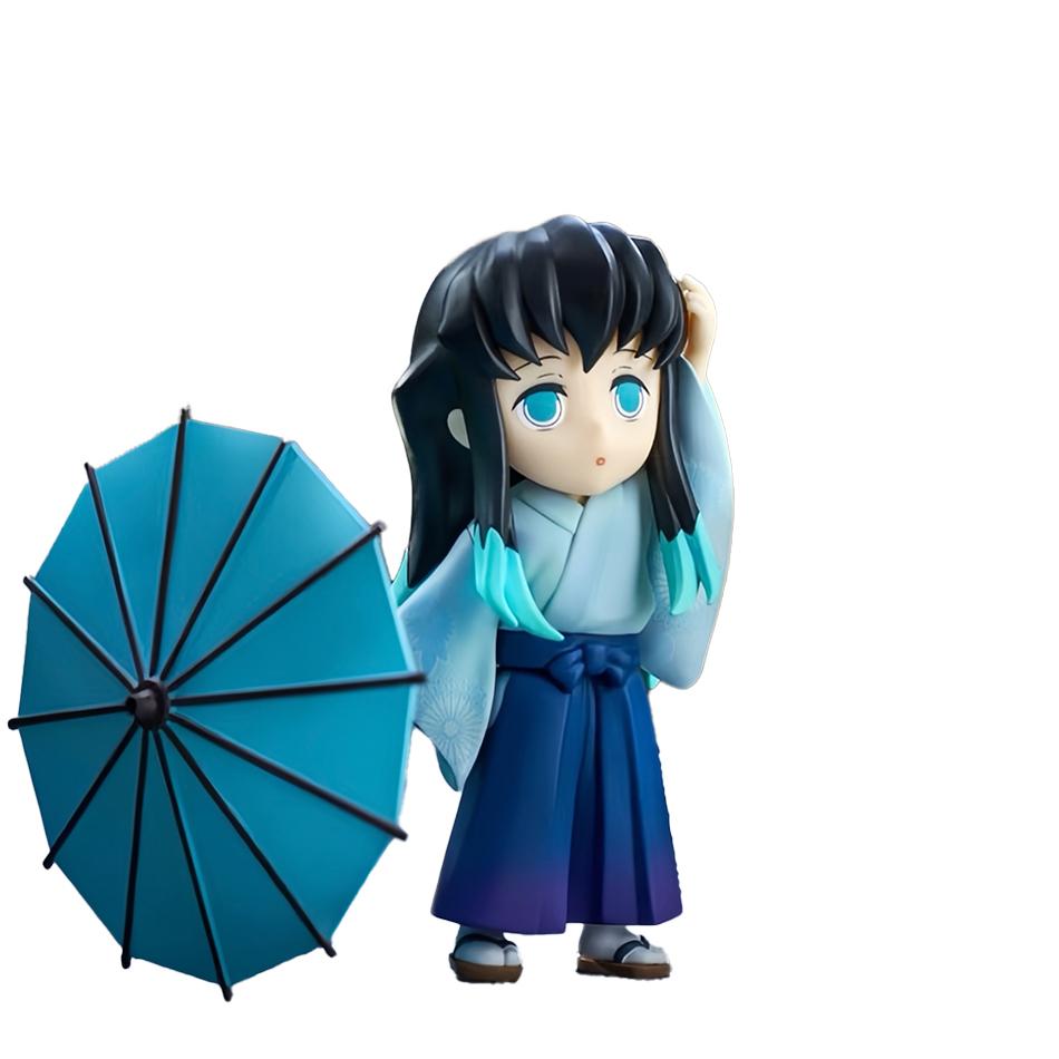 Demon Slayer Kimetsu No Yaiba Plum Rain Mystery Blind Box Tanjirou Nezuko Zenitsu Inosuke Collectible Toy Gift For Manga Lovers