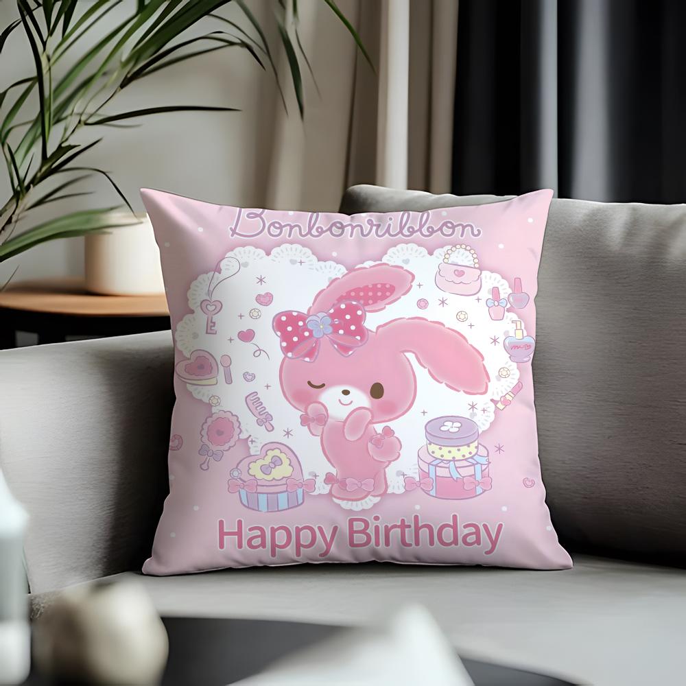 Hot Bbonbonribboning Cushion Cover Antidustmite Pillowcase Invisible Zipper Silky Short Plush Sofa Cushion Cover