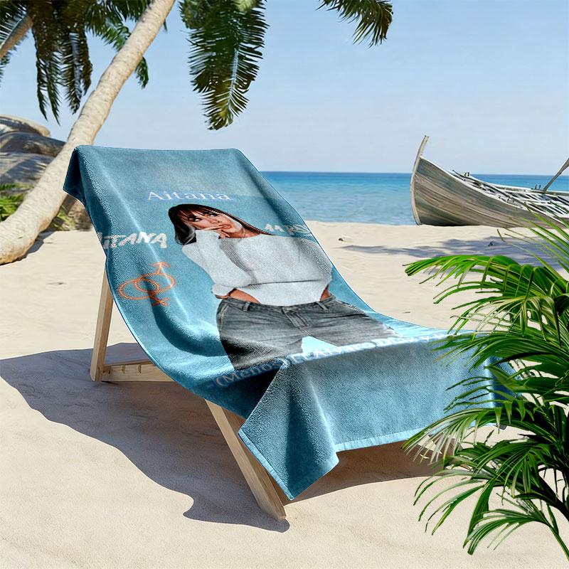 Aitana Print Beach Towel, Large Soft Quick Dry Towel for Beach Camping Swimming