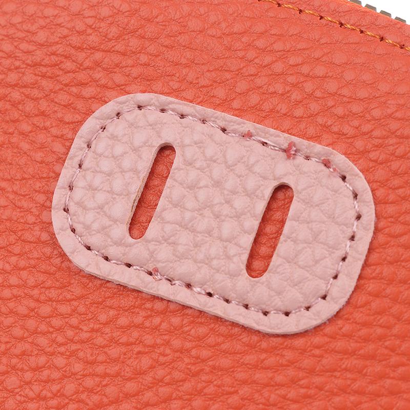 Pu Leather Female Light Student Cartoon Cute Pig Zipper Multi-Card Card Set Soft Pickup Clip Coin Purse Mini Clutch Earphone Bag