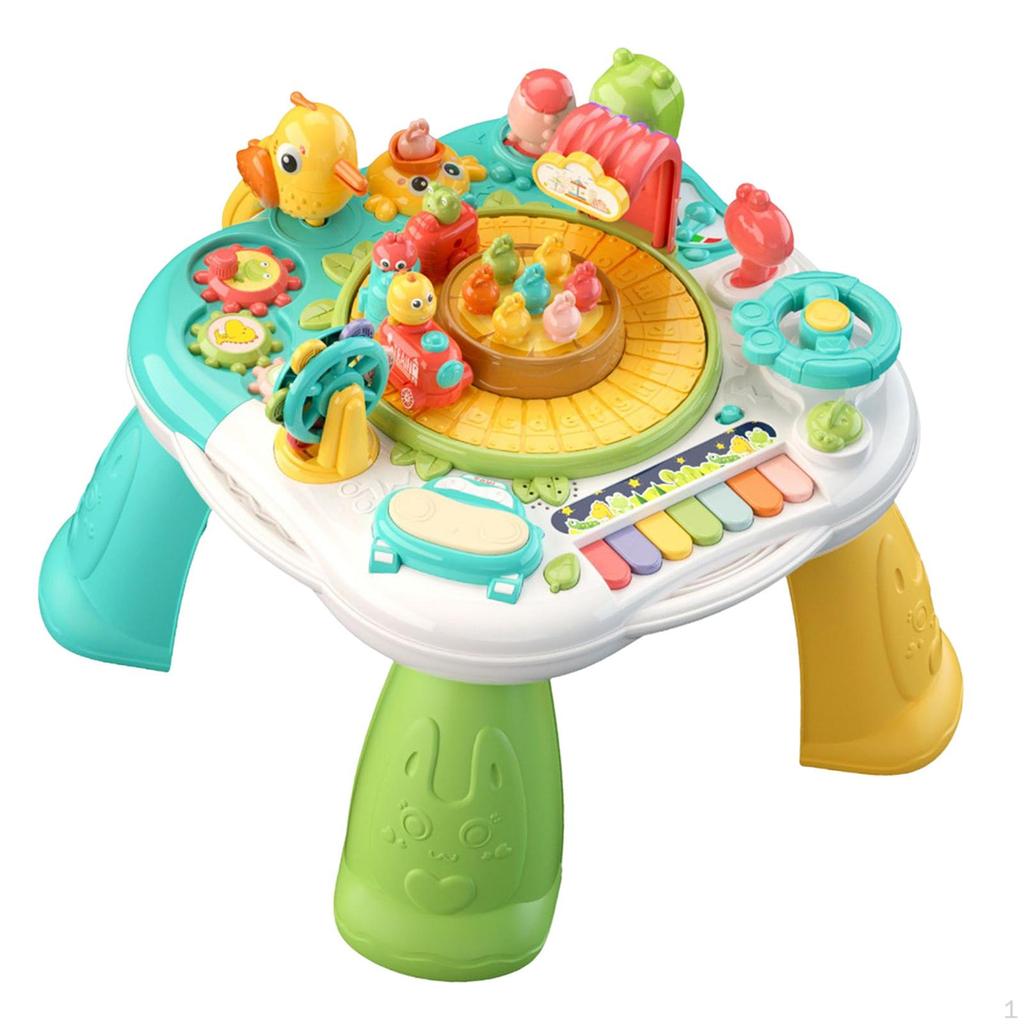Interactive Music Study Table for Toddlers - Educational Toy with Lights and Sounds