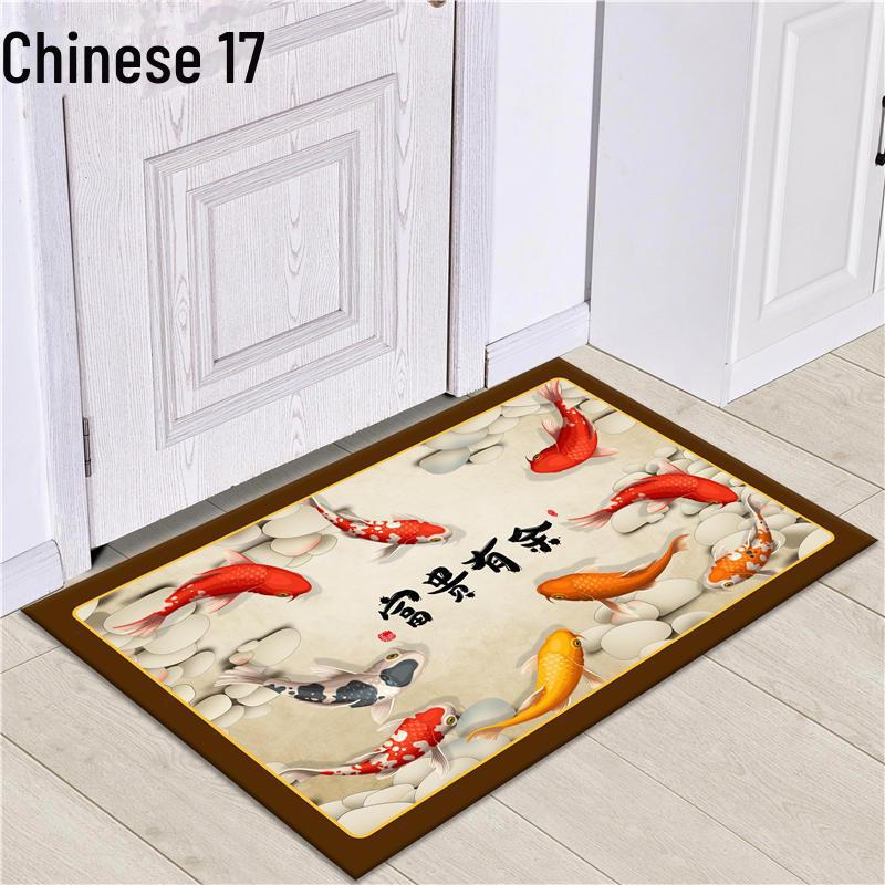 Fußmatte im chinesischen Stil für Veranda & Wohnzimmer: Fußmatte, Schlafzimmer Bettvorleger, Badezimmer Bodenmatte