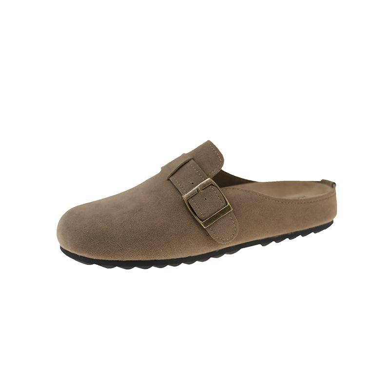 2025 Foreign Trade Slippers Women Wear Denim Cross-double Buckle Beach Sandals and Boken Soft Slippers