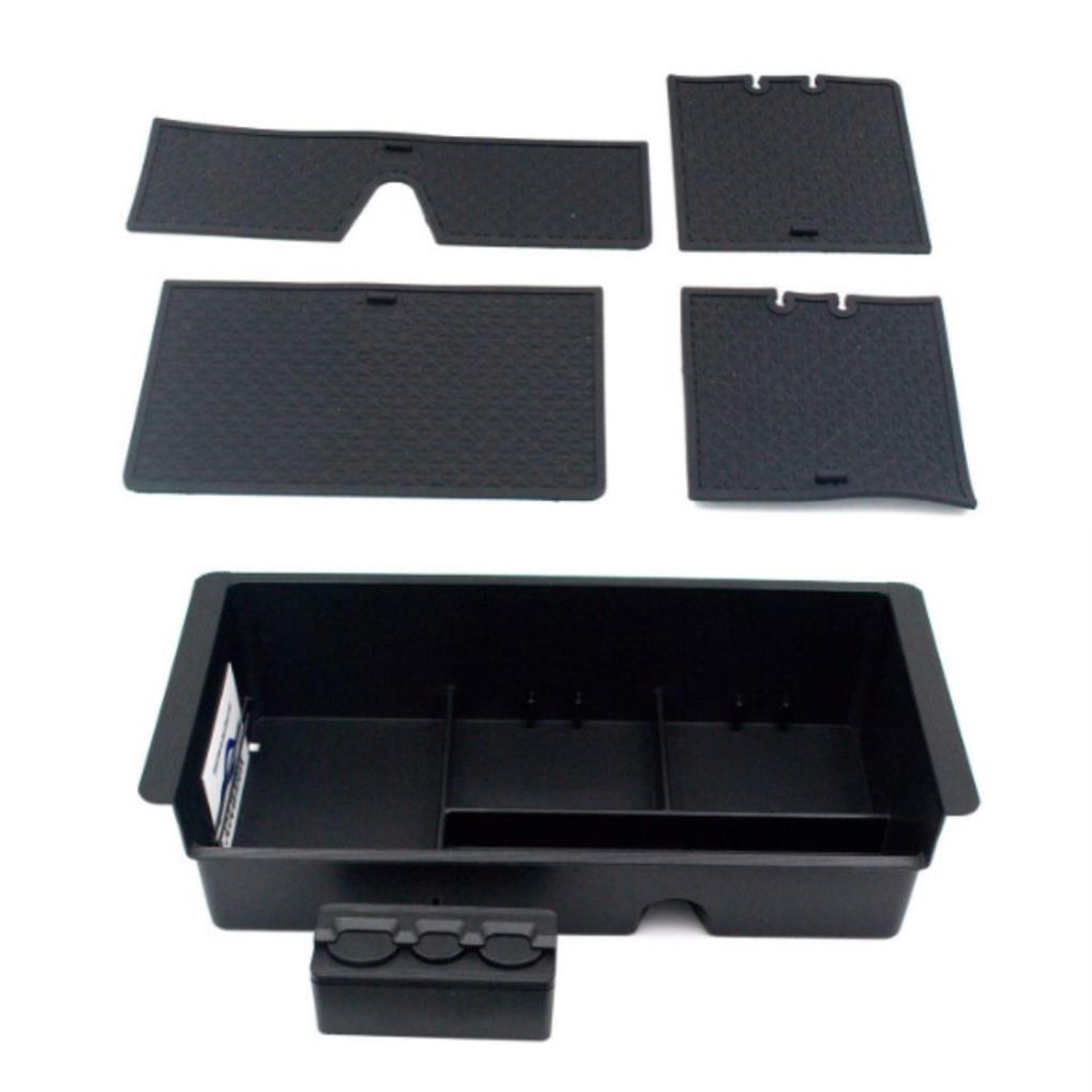 ABS Car Center Console Organizer Upgrading 4 Compartment Stylish Decorative Organizing Storage Tray Part Accessories
