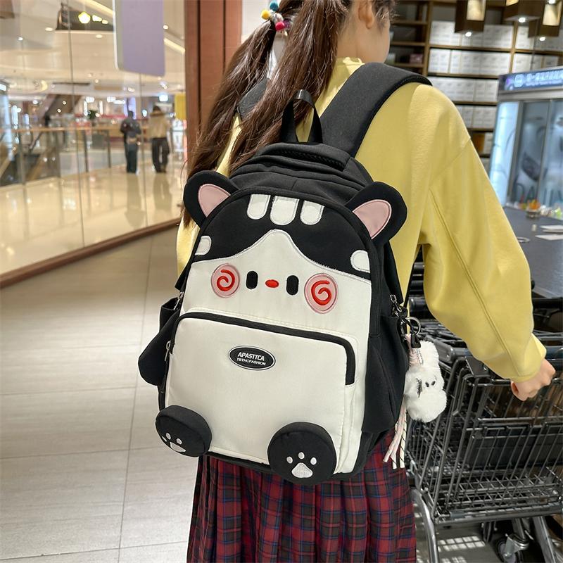 College Style Schoolbag Cute Cartoon Kitten Backpack