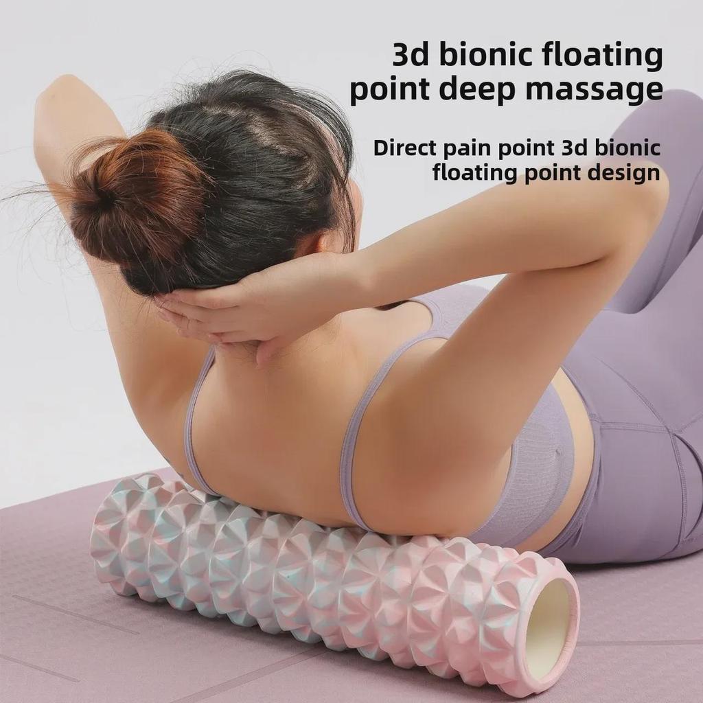 2023 Tie-Dye Foam Roller: EVA Wolf Tooth Muscle Relaxation & Slimming Yoga Massage Column