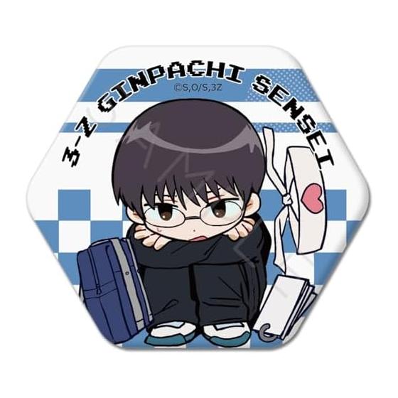 Gintama. 3-Nen Z Gumi Ginpachi-Sensei Hexagonal Can Badge [Chipokke Series Vol. 2] Shinpachi Shimura