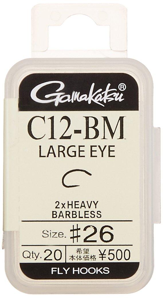Gamakatsu Fly Hook C12-BM LARGE EYE No. 26 20 Pieces 2/0