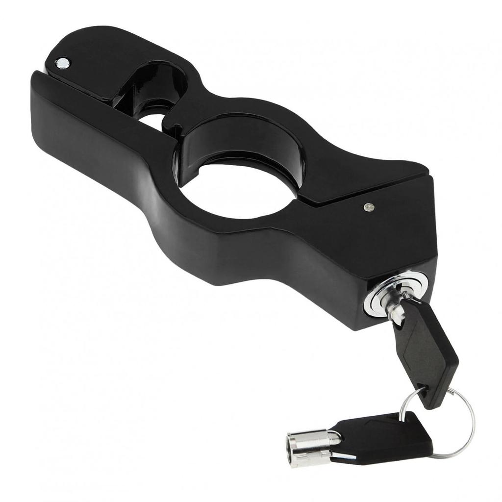 Heavy Duty Anti Theft 2 In 1 Handlebar Helmet Lock Aluminum Alloy Universal Motorcycle Scooter ATV