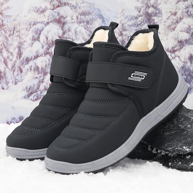 Sapatos de algodão masculinos de veludo espesso sapatos masculinos sapatos casuais de inverno botas de neve quentes sapatos de algodão masculinos