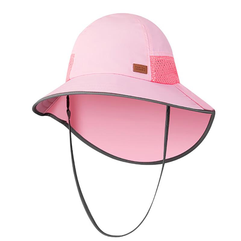 Kids  Wide-Brim Summer Sun Hat with Shawl S-L