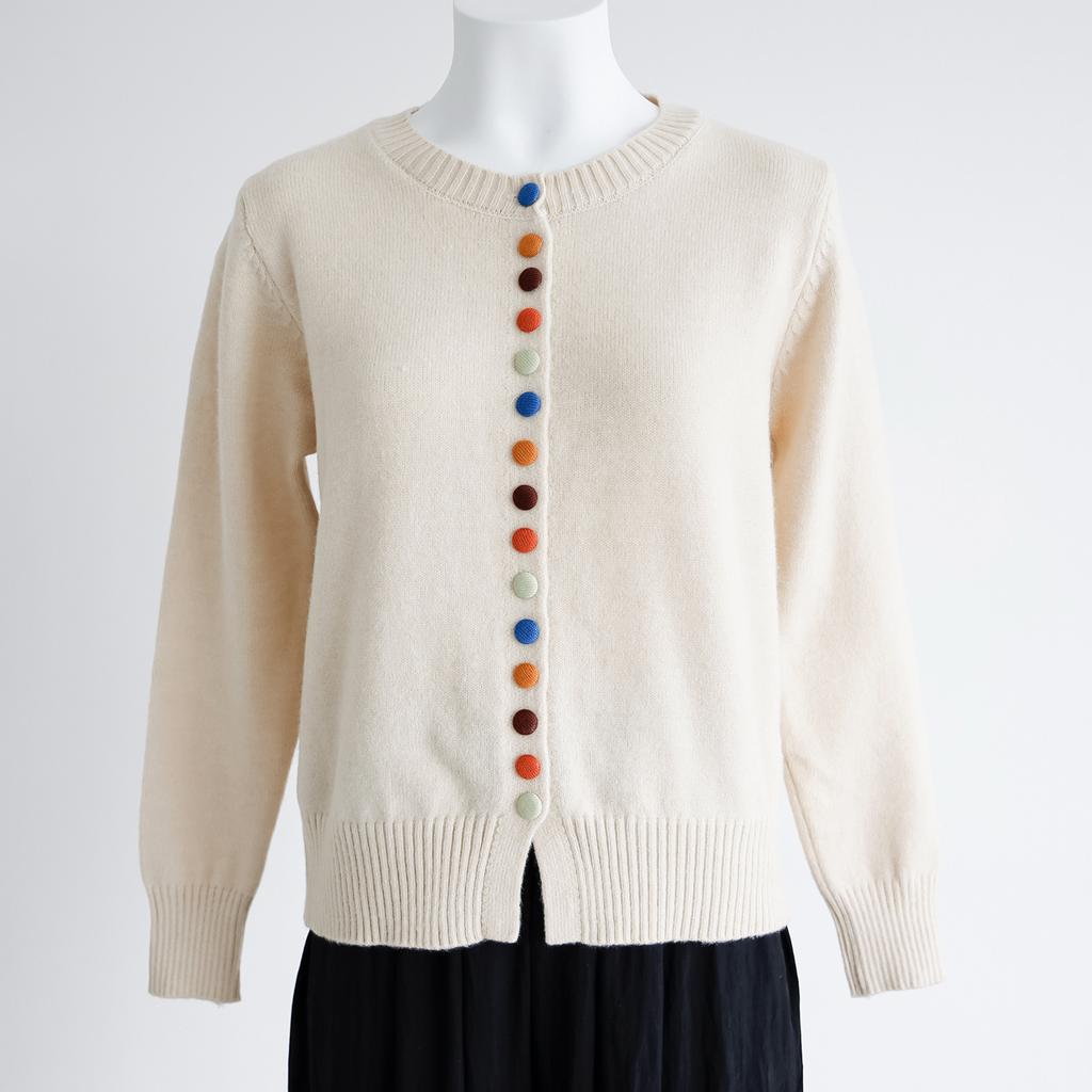 Spring Autumn Women Casual O-neck Full Sleeve Single Breasted Knitted Sweater Cardigans