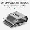 20/30/50/100Pcs Solar Panel Cable Clips Stainless Steel PV Wire Clip Fixing Clamps For 4 Square 2 Wires Cable Wiring Accessories