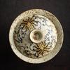 Chinese Retro Handmade Ceramic Gaiwan Hand-painted Flowers Pattern Teacup Household Travel Tea Bowl Portable Teaware Accessories