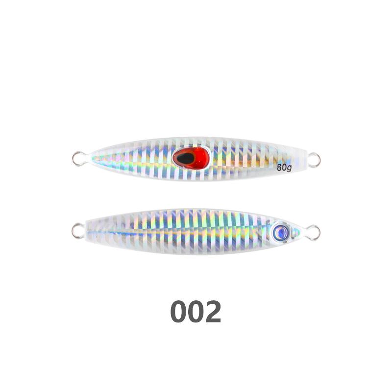 JIGGINGSOUL-RTS191- 60g 80g Casting Jigging Fishing Lures Sense Slow Pitch Metal Saltwater Jig Bait Lead Fish Pesca