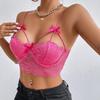 Nová, krajkou zavinutá sexy košilka slim Fit s rybí kostí bez zad