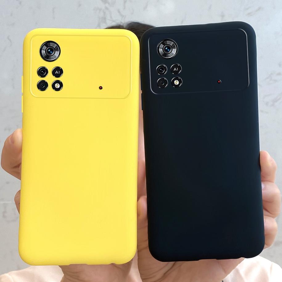 Für Xiaomi Poco X4 Pro 5G Hülle Poco X4 Pro 2022 Cover TPU Candy Silikon Weicher Stoßfänger Matte Handyhüllen Für Poco X4Pro Süßes Funda