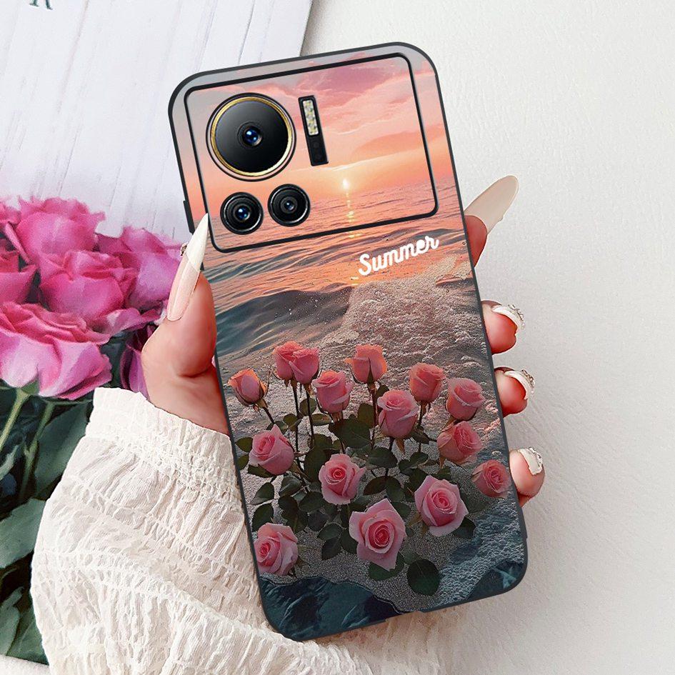 Für Infinix Note 12 VIP Hülle X672 Cover Neue Stilvolle Blume Schmetterling Weiche Silikon Handyhülle Für Infinix Note 12i X6819 Bumper