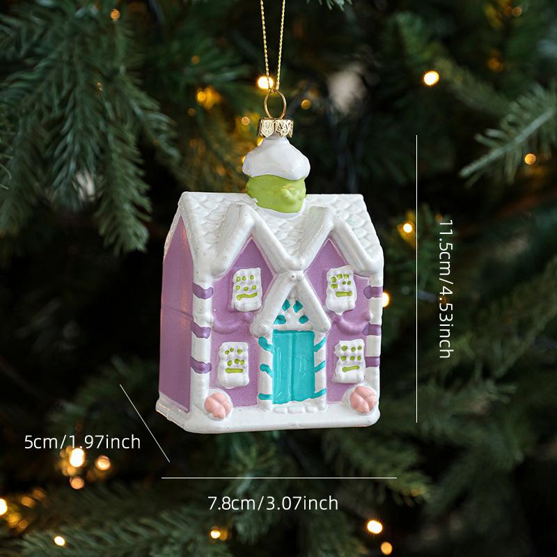 Christmas Tree Hanging Ornament New Year Xmas Tree Pendant Snowman Candy House Cake Hanging Decoration Navidad Gifts