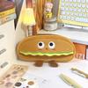 High-Capacity Cute Hamburger Pencil Case for Students