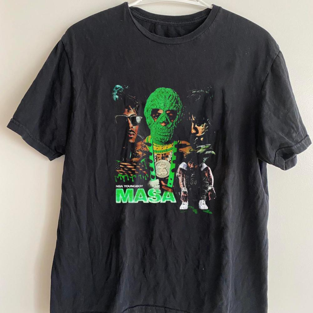 New Popular YoungBoy Rapper Shirt Short Sleeve Black S5XL HL042 Unisex T-Shirt S