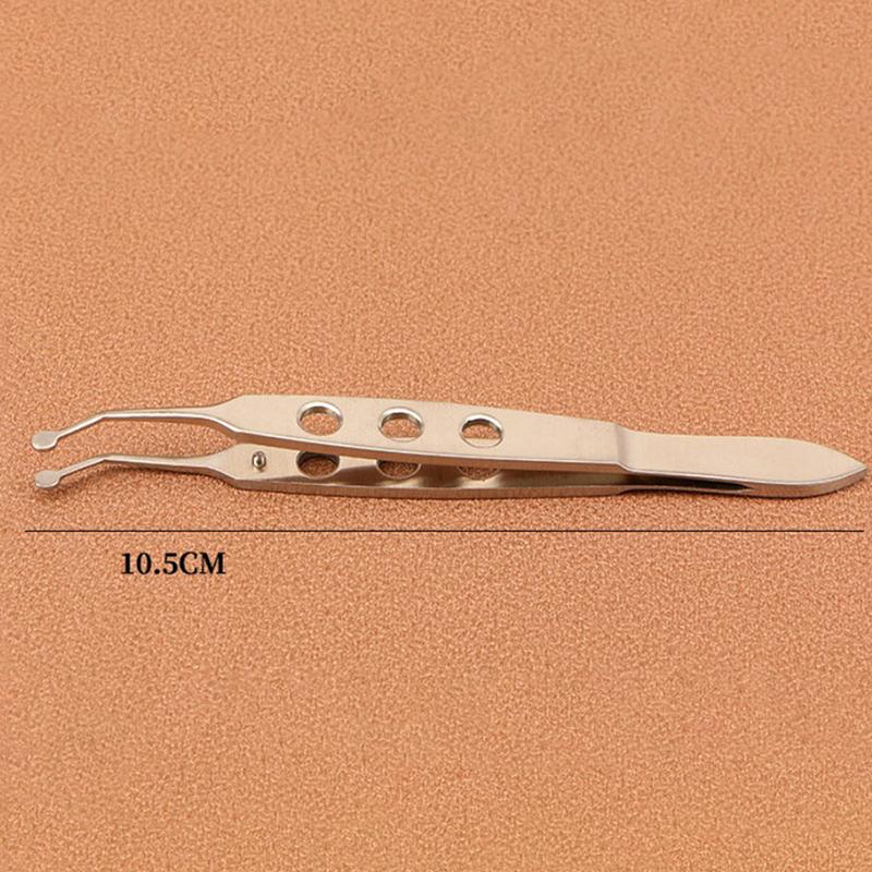 1 Stück Ophthalmische Pinzette Klemme Metall Augenliddrüsen Massage Meibom-Klappe Augenlid-Pinzette Clip Augenapparat Medizinisches Chirurgie-Werkzeug