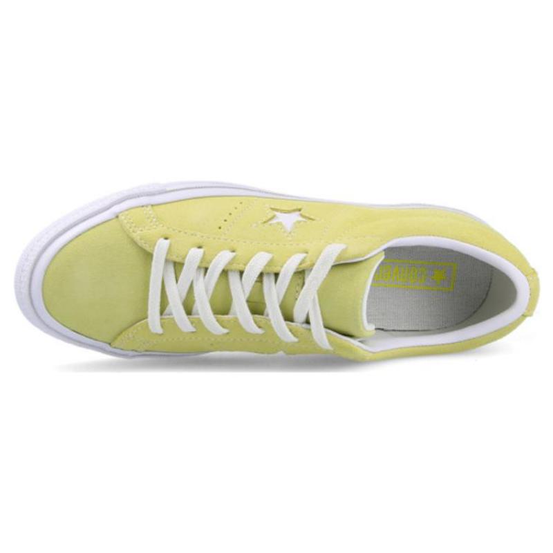 Converse One Star Lightweight, Wear-resistant and Non-slip Low-top Board Shoes for Women In Yellow and White