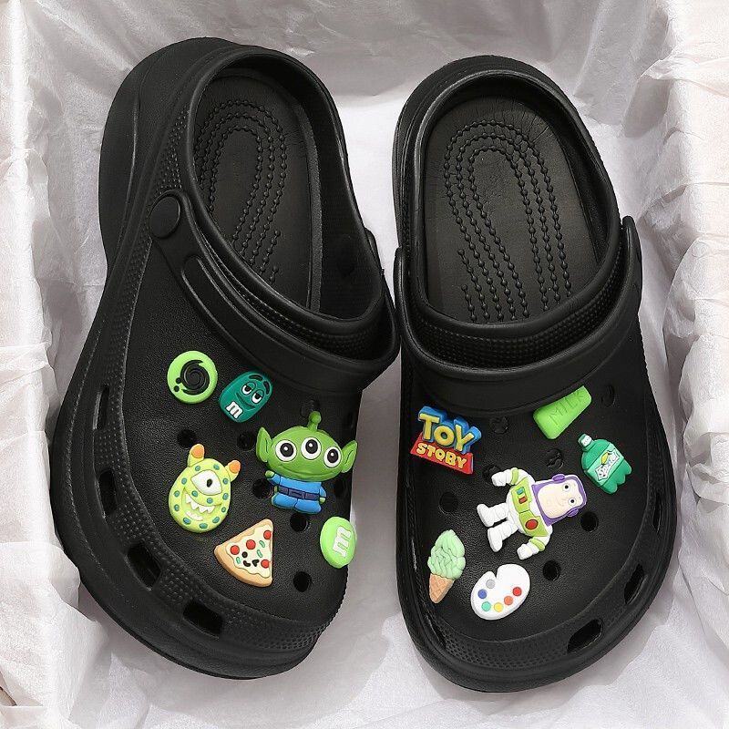 Fashion Slides with Heel Kawaii Cute Platform Shoes Mules Summer 2024 Thick Women's Slippers and Ladies Sandals on Offer I Luxury Trend