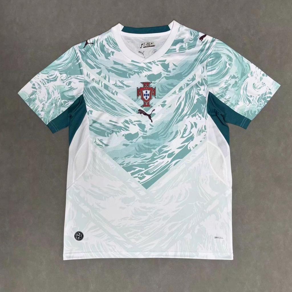 Portugal 2026 Jersey Bundle: Wine Red & Ocean White Wave Design