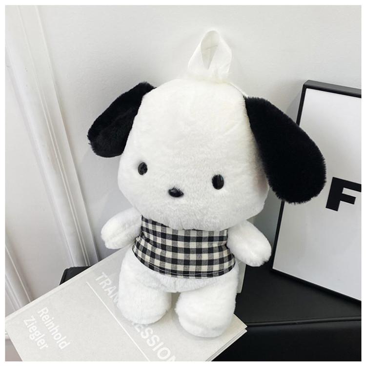 Plush Pochacco Nailong Backpack With Nylon Lining And Easy Open Bags Pocket