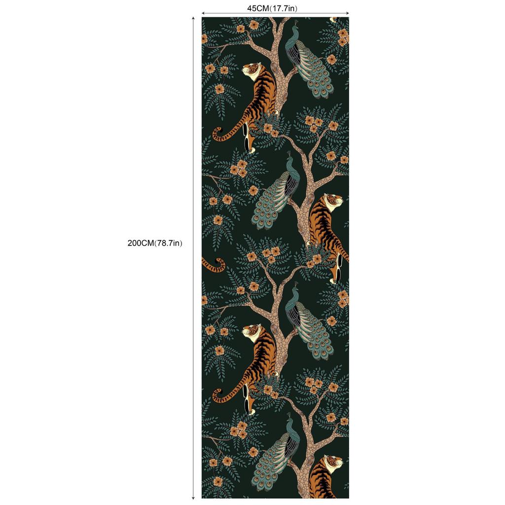 Pattern Sticker, Hotel Bedroom Cafe Renovation Wall Bookcase with Glue Self-adhesive PVC Wallpaper Commercial Waterproof