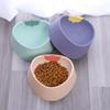 Cartoon Pet Food Bowl Strawberry Pattern Non-slip Anti-overturning Kitten Feeding Bowl Feeder Pet Supplies