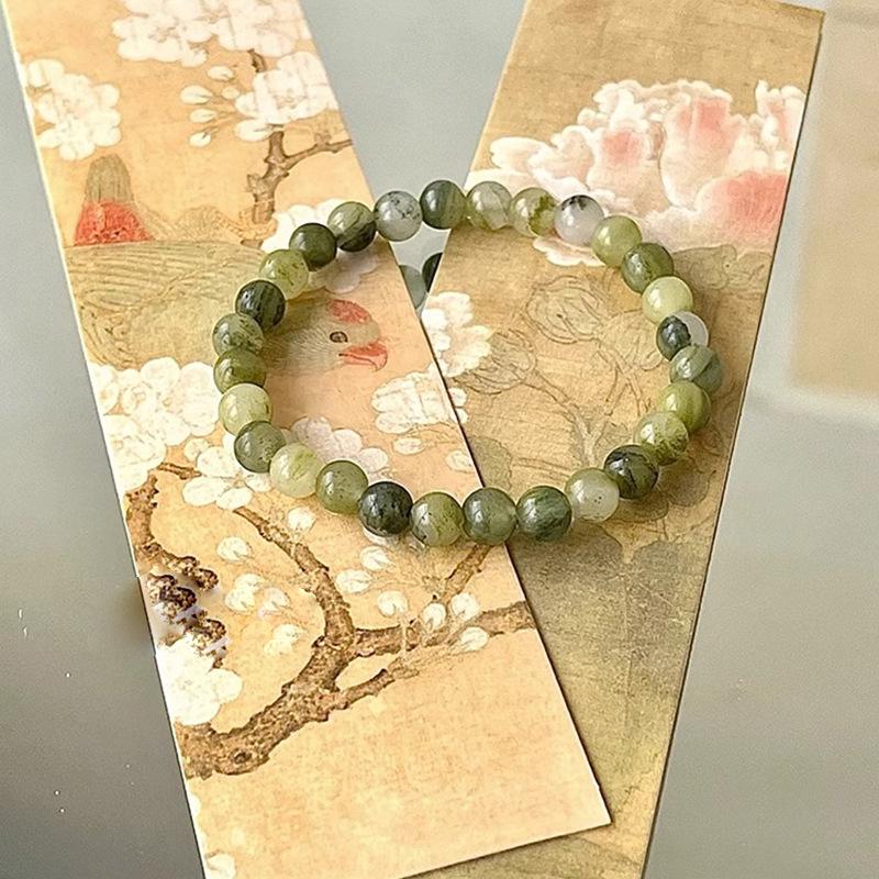 Vielseitiges Wassergras-Perlenarmband: Schmuck im chinesischen Stil zur Aufhellung für Studenten, Männer und Frauen